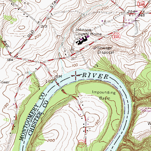 Topographic Map of Black Rock Lake, PA