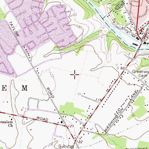 Topographic Map of Philadelphia Suburban Dam, PA
