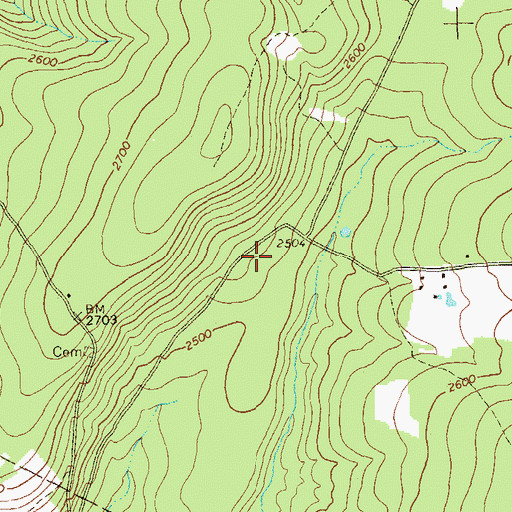 Topographic Map of Galion Bay Dam, PA