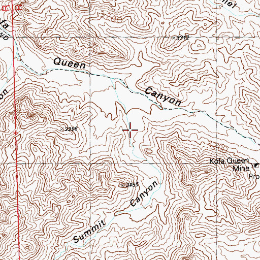 Topographic Map of Summit Canyon, AZ