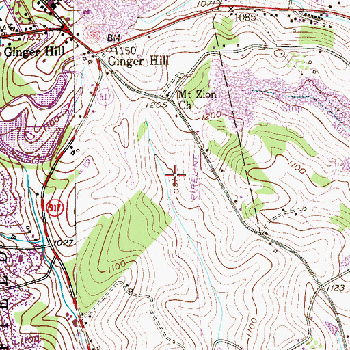 Topographic Map of Silt Pond A, PA
