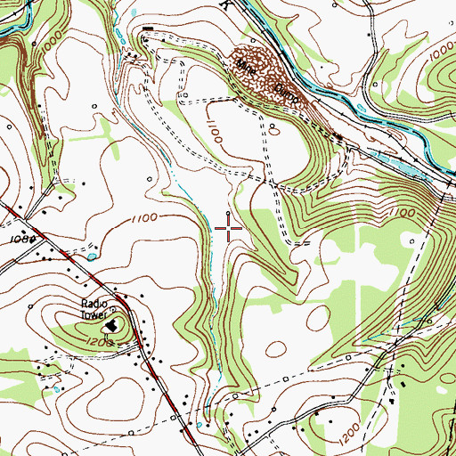 Topographic Map of Delmont Mine Refuse Bank Dam, PA