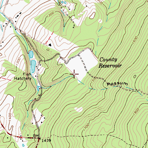 Topographic Map of Immel Dam, PA