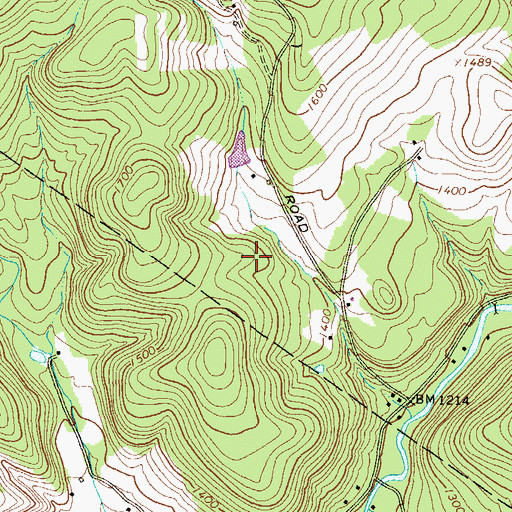 Topographic Map of Breskin Dam Number Two, PA