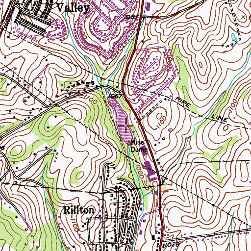 Topographic Map of Indian Lake, PA