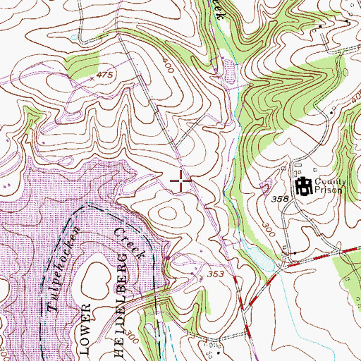 Topographic Map of Blue Marsh Dike A, PA