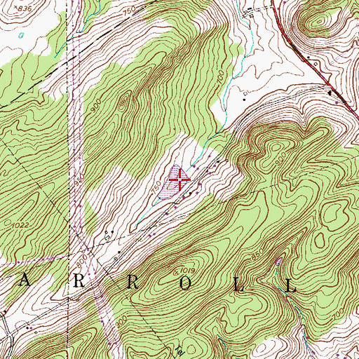 Topographic Map of Negley Pond, PA