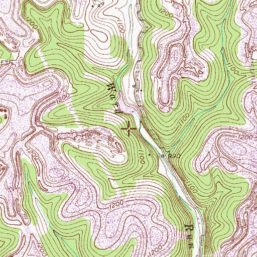 Topographic Map of Flood Dam 483, PA