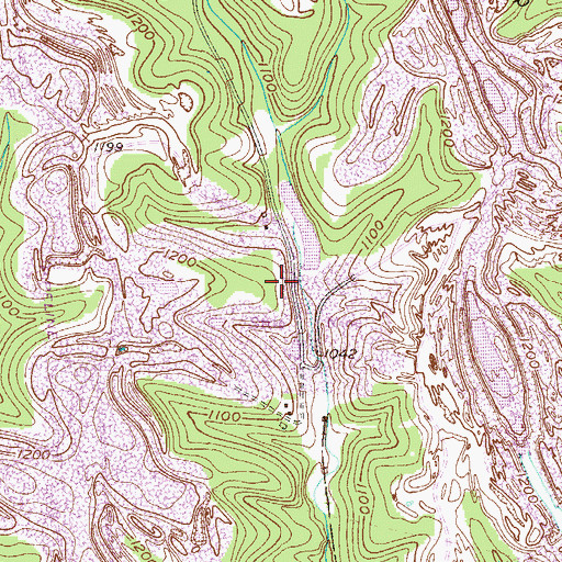 Topographic Map of Flood Dam 482, PA