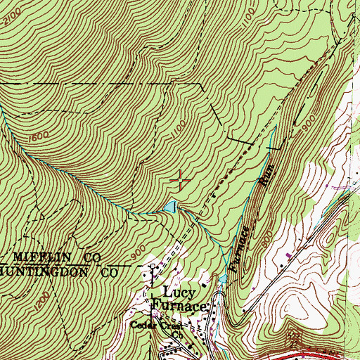 Topographic Map of Dark Hollow Dam, PA