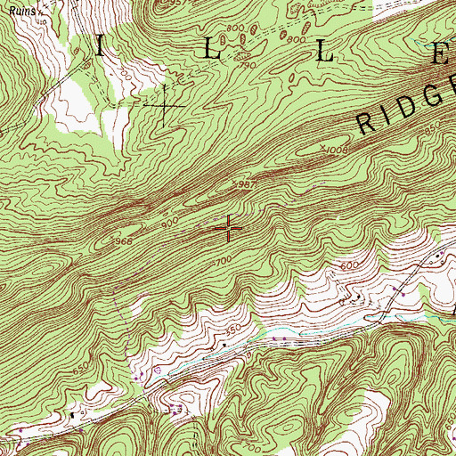 Topographic Map of Mosquito Creek Dam, PA