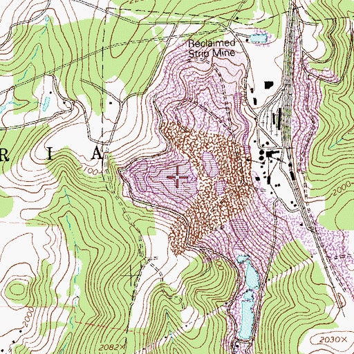 Topographic Map of Pond Number One, PA
