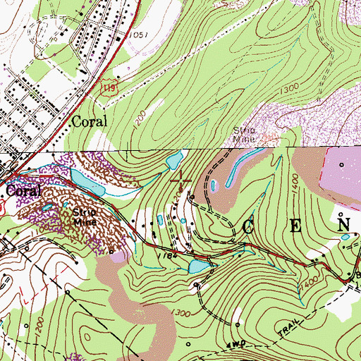Topographic Map of Graceton Dam, PA