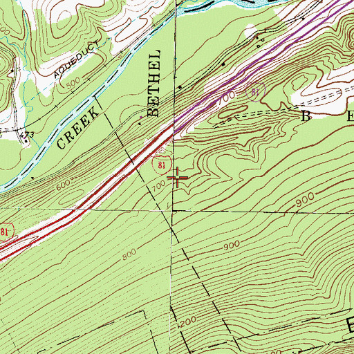 Topographic Map of New Saint Nicholas Breaker Pond Dam, PA