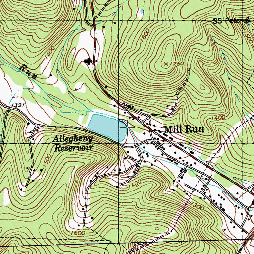 Topographic Map of Storage Dam, PA