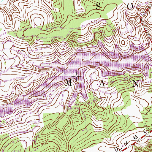 Topographic Map of Fawn Lake, PA