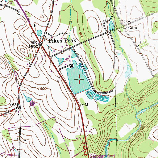 Topographic Map of Lake Margus, PA