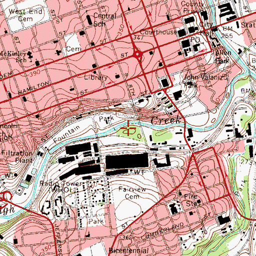 Topographic Map of Little Lehigh Dam, PA