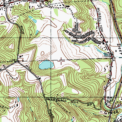 Topographic Map of Russellton Slurry Pond Three Dam, PA