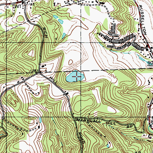 Topographic Map of Pond Three, PA