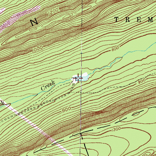 Topographic Map of Black Creek Intake Dam, PA