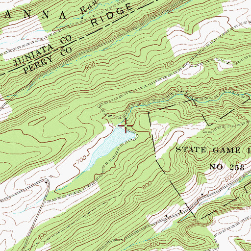 Topographic Map of Markunas Dam, PA