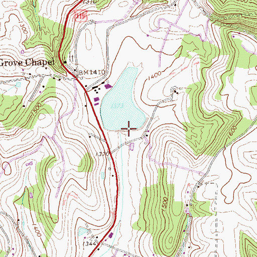 Topographic Map of Musser Forests Dam, PA