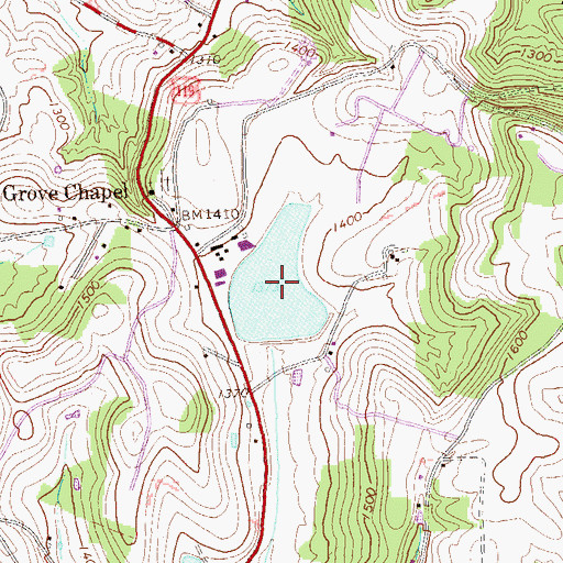 Topographic Map of Musser Forests Lake, PA