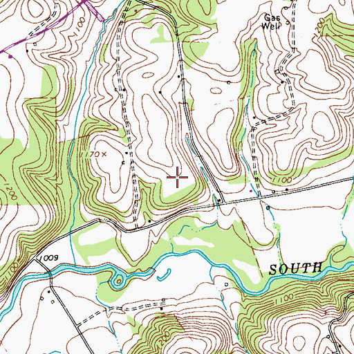 Topographic Map of Keystone Station Dam, PA