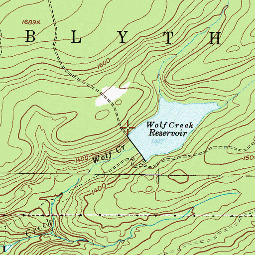 Topographic Map of Wolf Creek Dam, PA
