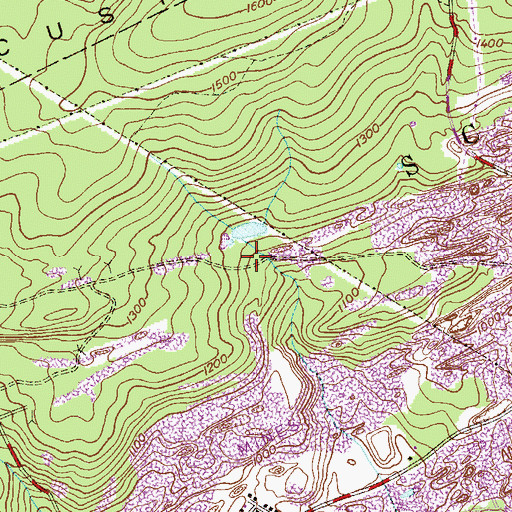 Topographic Map of Swift Creek Dam, PA