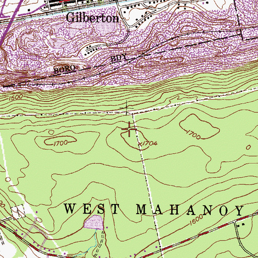 Topographic Map of Gilberton Coal Company Site Three Wmf Dam, PA