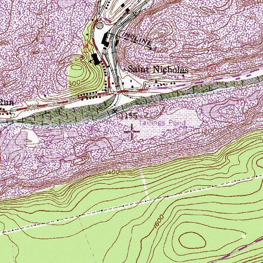 Topographic Map of B-D Mining Company Pond Number Two Wmf Dam, PA