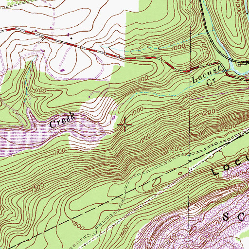 Topographic Map of Tuscarora Lake, PA