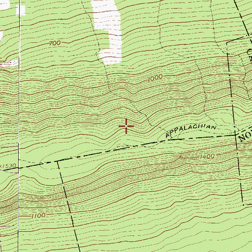 Topographic Map of Water Supply Dam, PA