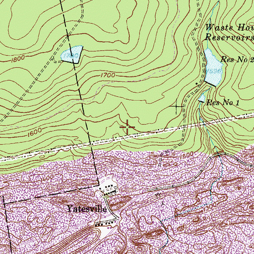 Topographic Map of Shenandoah Creek Dam, PA