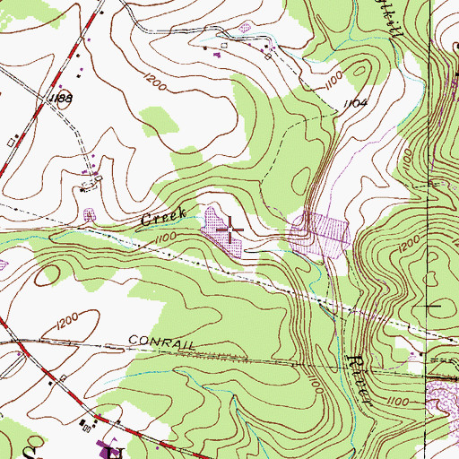 Topographic Map of Neifert Creek Impoundment, PA