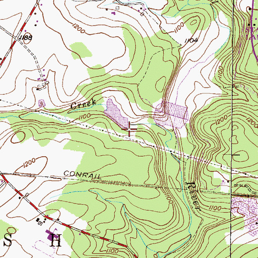 Topographic Map of Neifert Creek Dam, PA