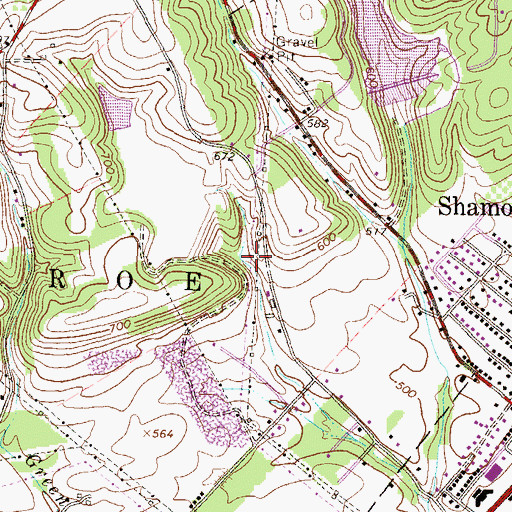 Topographic Map of Ash Pond Number Two, PA