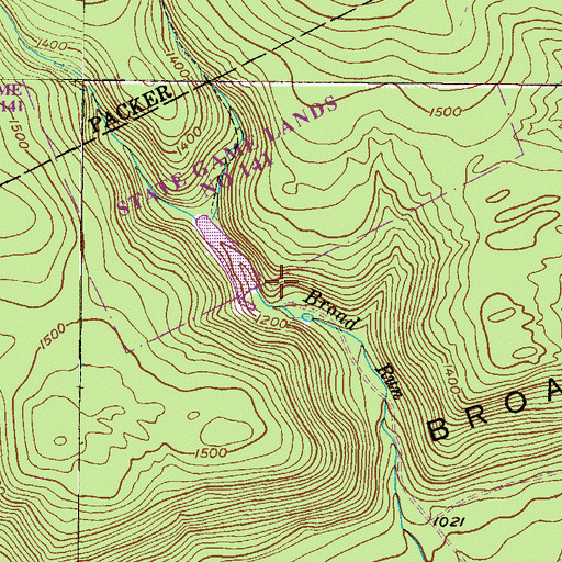 Topographic Map of Nesquehoning 4th Hollow Dam, PA