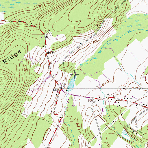 Topographic Map of Stone Creek Dam, PA