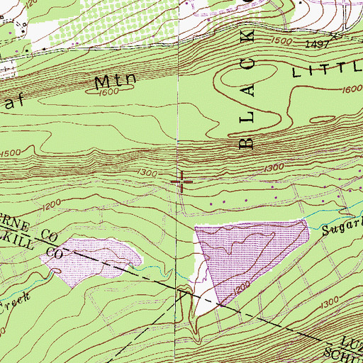 Topographic Map of Lake Susquehanna Dam, PA