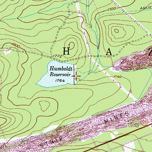 Topographic Map of Humboldt Dam, PA