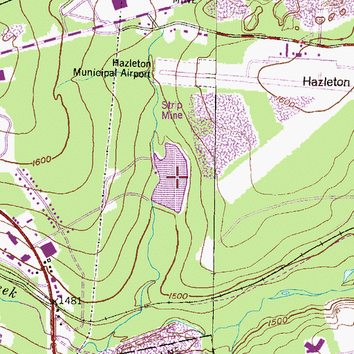 Topographic Map of Lake Irena, PA