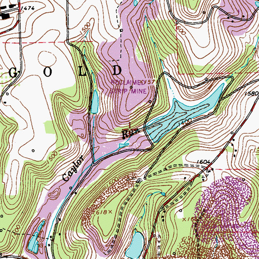 Topographic Map of Doverspike Number Two Dam, PA