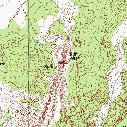 Topographic Map of Sun Altar, AZ