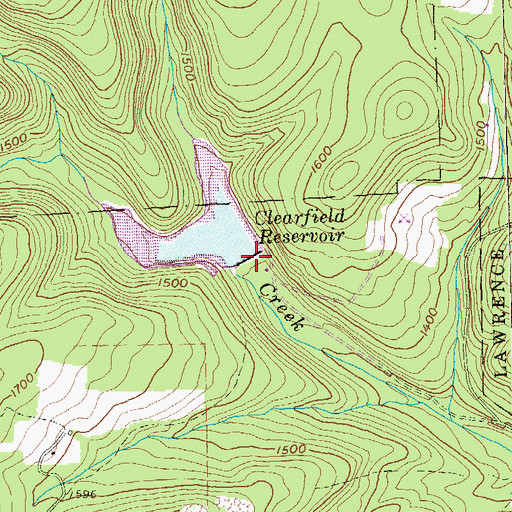 Topographic Map of Montgomery Dam, PA