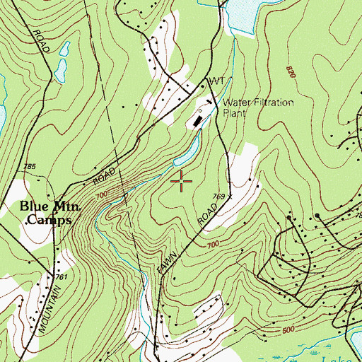 Topographic Map of Lower Dam Sambo Creek, PA