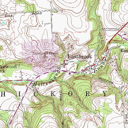 Topographic Map of Lakewood Dam, PA