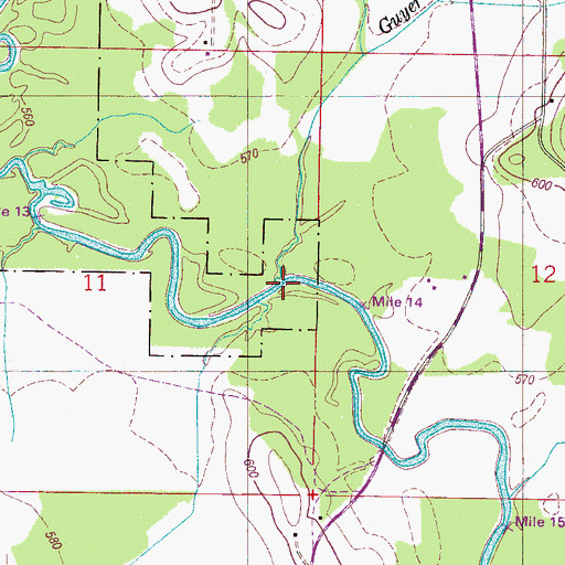 Topographic Map of Guyer Branch, AL